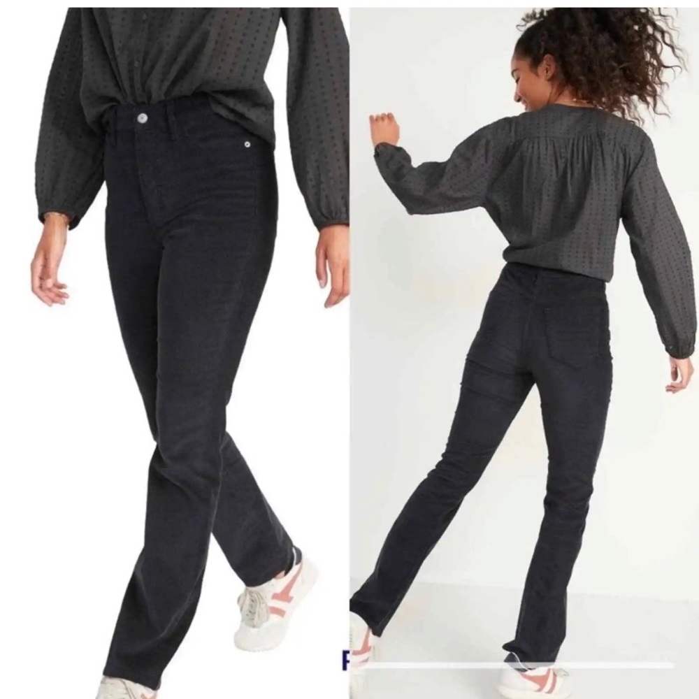 ***SOLD*** Old Navy High Waist Kicker-Boot Cut Corduroy Pants Size 4